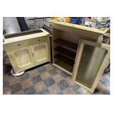 83.5ï¿½ x 43.5ï¿½ x 19ï¿½ Wooden Cabinet, Broken