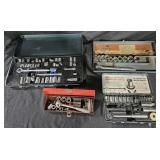 4- Socket sets in metal boxes. All sets are