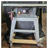 Craftsman 10' Table Saw mounted on wheels. Not