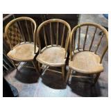 3- Wooden Dining Chairs