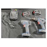 Bosch 18V Cordless drill set. 2 drills, 2