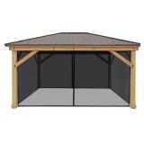 Yardistry Meridian Gazebo Mesh Kit, 12' x 16',