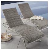 (MSRP: $499) Olympus Padded Wicker Chaise