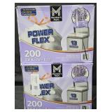 2- Power Flex 13 gallon trash bags 200 count each
