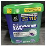 110ct. Tub of Auto Dishwasher Pacs