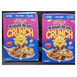 2- Raisin Bran Crunch cereal 42oz each