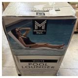 White Pool Lounger