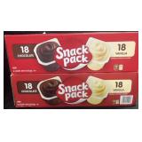 2 Snack Pack Pudding 36 cups each