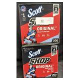 2- 200ct. Boxes of Scott Shop Towels