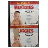 2- 232ct. Boxes of Huggies Snug&Dry Size 3
