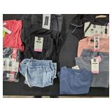 Women's size Small shirts, pants and shorts and