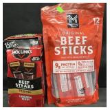 15-.8 oz Jack Links beef steaks & 12-1oz beef