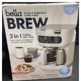 Bella Brew 12-Cup & Single Serve Coffee Maker,