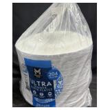 204ct. Bag of Ultra 10' Paper Plates