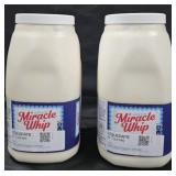 2- Miracle Whip 1 gallon each