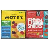90-.8 oz pouches Mott's assorted fruit snacks &