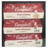 3 packs of 8 cans of Cream of Mushroom Soup