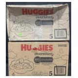200 Huggies size 5 overnights