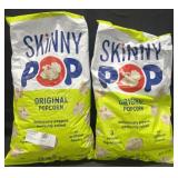 2-14oz Skinny Pop popcorn