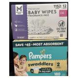 Pampers Swaddlers size 2 180ct. Premium
