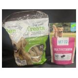Dental treats 60 oz, Multivitamin 60 count 7.4 oz