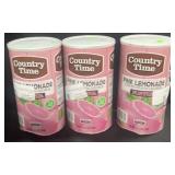 3 Country Time Pink Lemonade Mix 5lb 2.5oz each