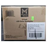LED Solar Spotlights 2 pack. Not tested
