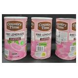 3- Country Time Pink Lemonade 5lb each