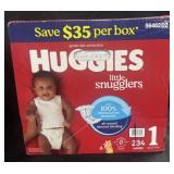 Huggies 1 up to 14lbs 234 diapers