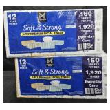 2- Soft and Strong facial tissue 12 flat boxes
