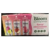 Bloom Sparkling Energy drinks 18 pack