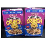 2 boxes of Raisin Bran 2lbs 10 oz each