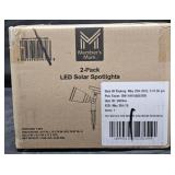 LED Solar Spotlights 2 pack. Not tested