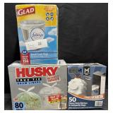80ct. Box of Husky True Tie 55Gal. Drum Liners