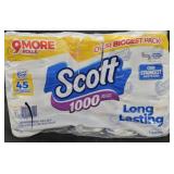 Scott bath tissue 45 rolls