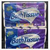 90 large rolls ultra premium bath tissue