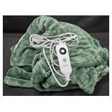 Bedding out of package: Berkshire Heated blanket.