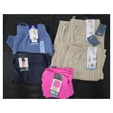 Women's size Large pants and shorts and skorts.