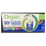 Orgain Chocolate protein shakes 12 pack