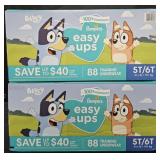 2- Pampers Easy Ups size 5T/6T  88 count each