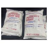 6 Country Style Peppered Gravy Mix 1 1/2 lbs each