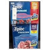 152ct. Box of Ziploc Freezer Gallon Bags