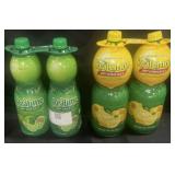 2 Lime Juice 32 fl oz each, Lemon Juice 48 fl oz