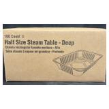 Half sized steam table (deep) 100ct