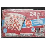 Nissin Beef flavored Ramen noodles cup 24 count