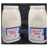 2- Miracle Whip 1 gallon each