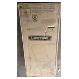 4pk. Lifetime White Heavy Duty Folding Chairs