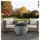 30' Concrete Finish Wood Burning Fire Pit