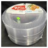 2- 45ct. Packs of 9' Clear Plastic Plates
