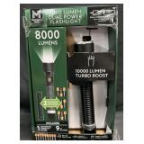 8000Lumen Dual Power Flashlight, UNTESTED